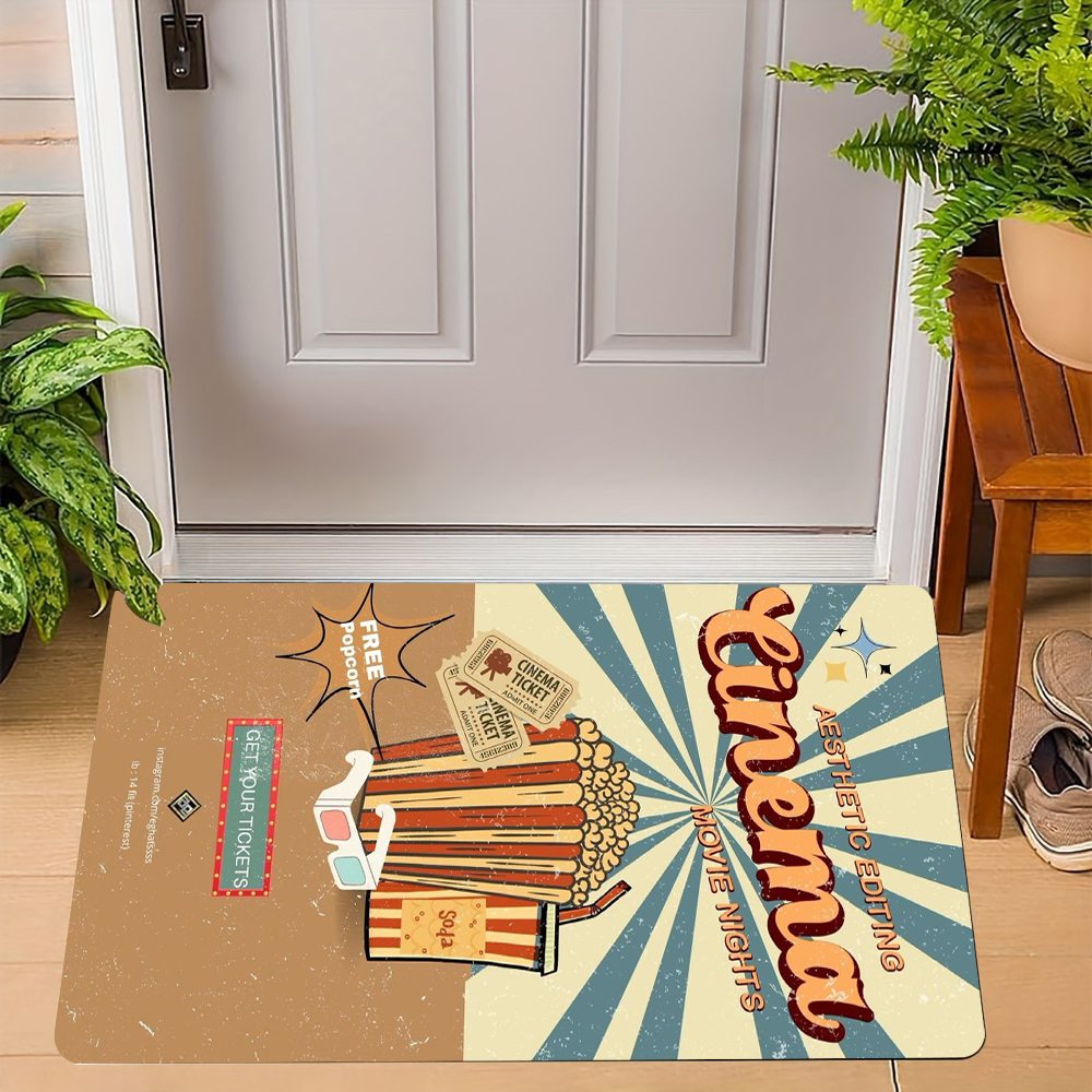 Home Cinema Tickets - Cinema Theme Door Mat Various Styles