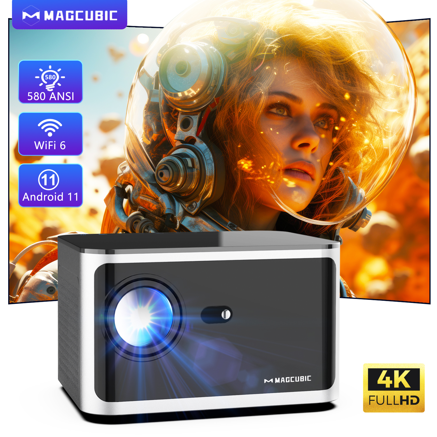 Home Cinema Night - Magcubic HY350 Pro 580ANSI Projector Android