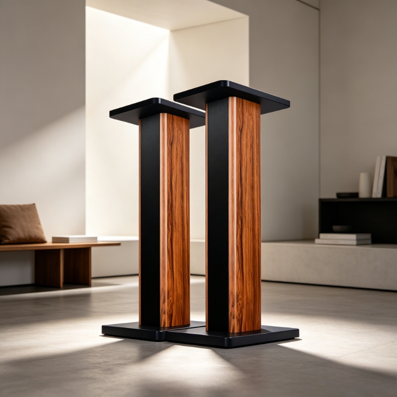 Home Cinema Hall - Solid Wood Speaker Stand Floor Standing