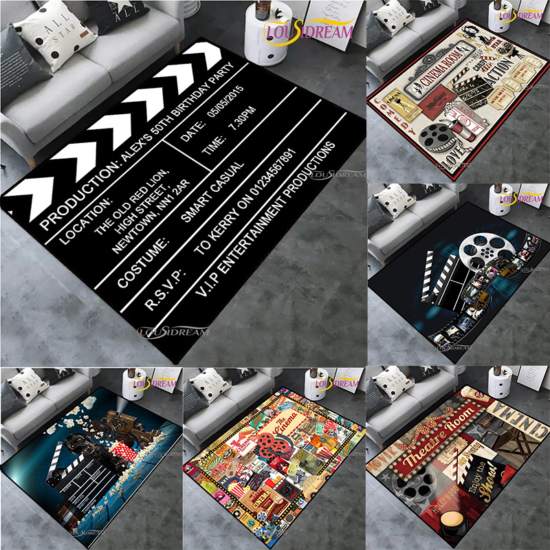 Home Cinema Night - Vintage Projector Theme Movie Night Clapperboard