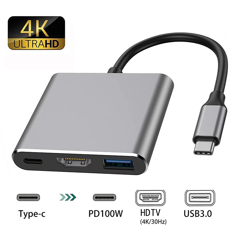 Home Cinema Usb - USB-C To HDMI-compatible 3 In 1