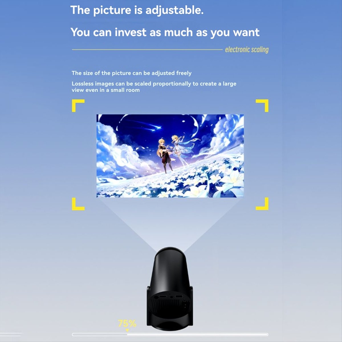 Home Cinema Quad - 1080P Projector for Android12 WiFi 6