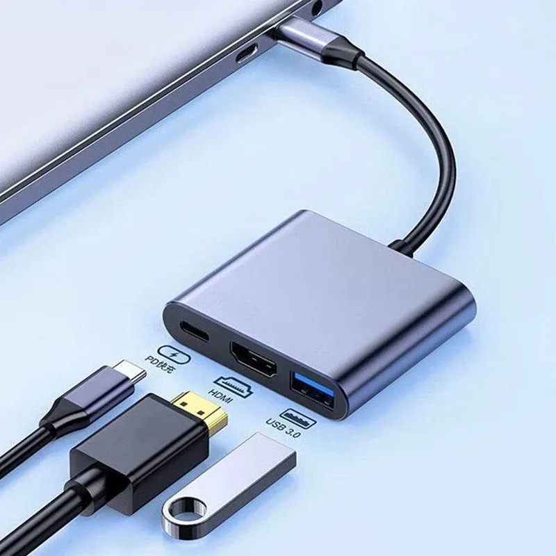 Home Cinema Usb - USB C HUB 3in1 Type C