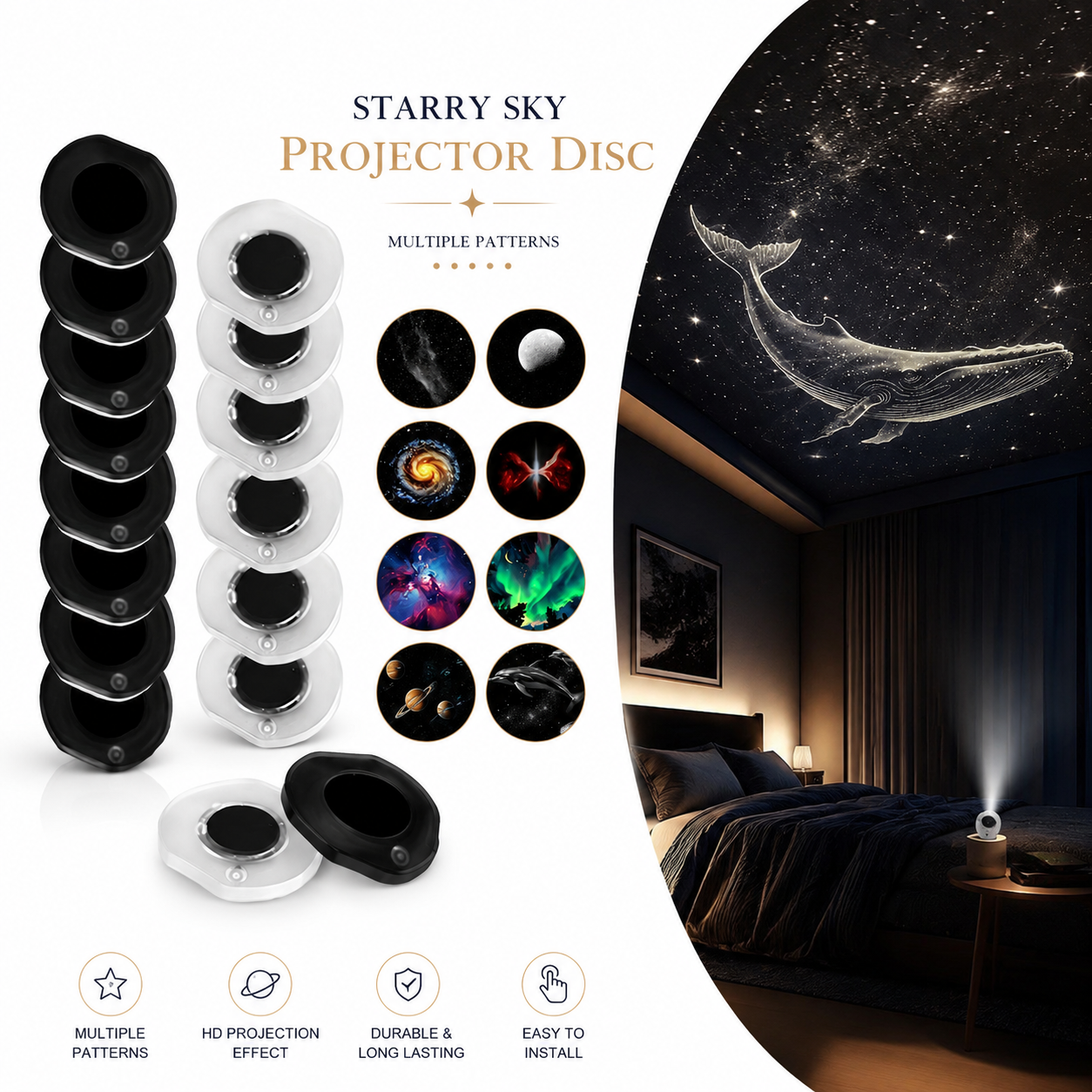 Projector Lamp Replacement - Galaxy Nebula Projector Film Sheets -