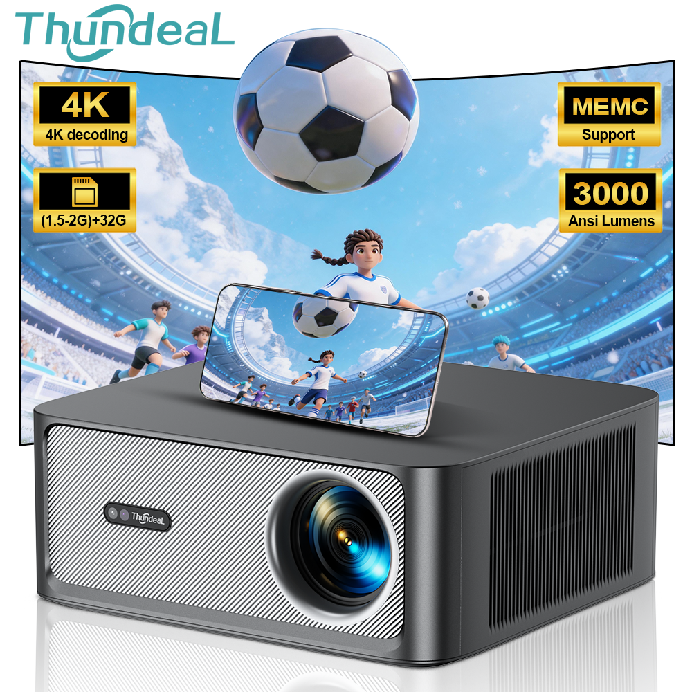 Home Cinema Night - ThundeaL 3000Ansi 4K Full HD Projector
