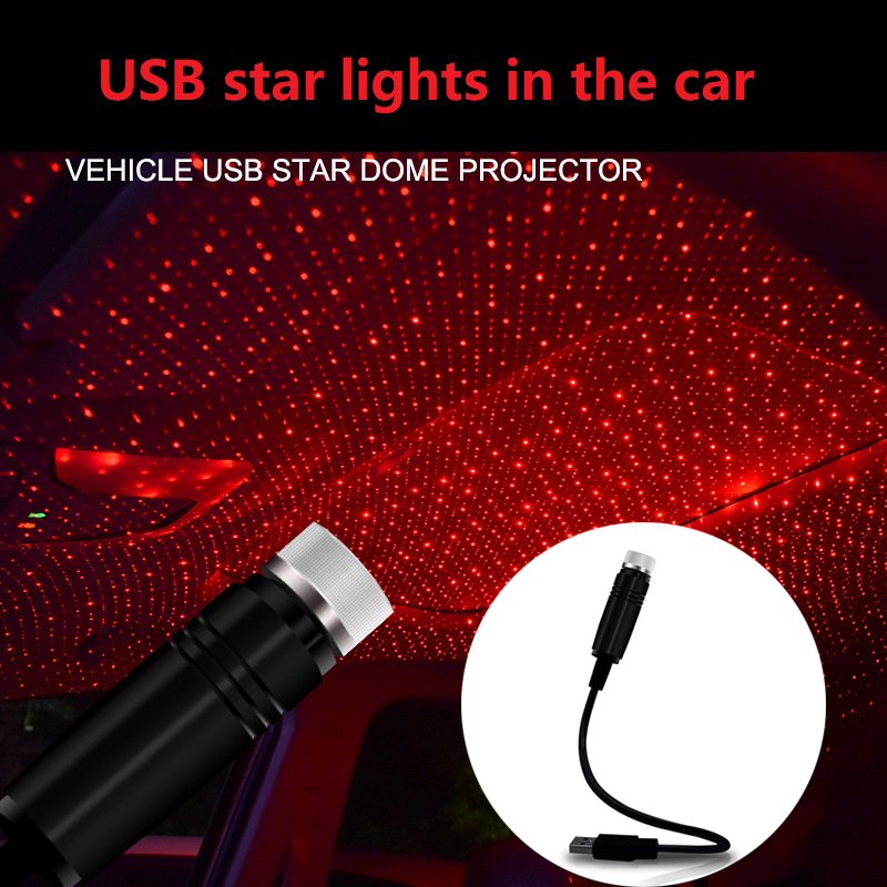 Home Cinema Projector - USB Car Interior Atmosphere Star Sky