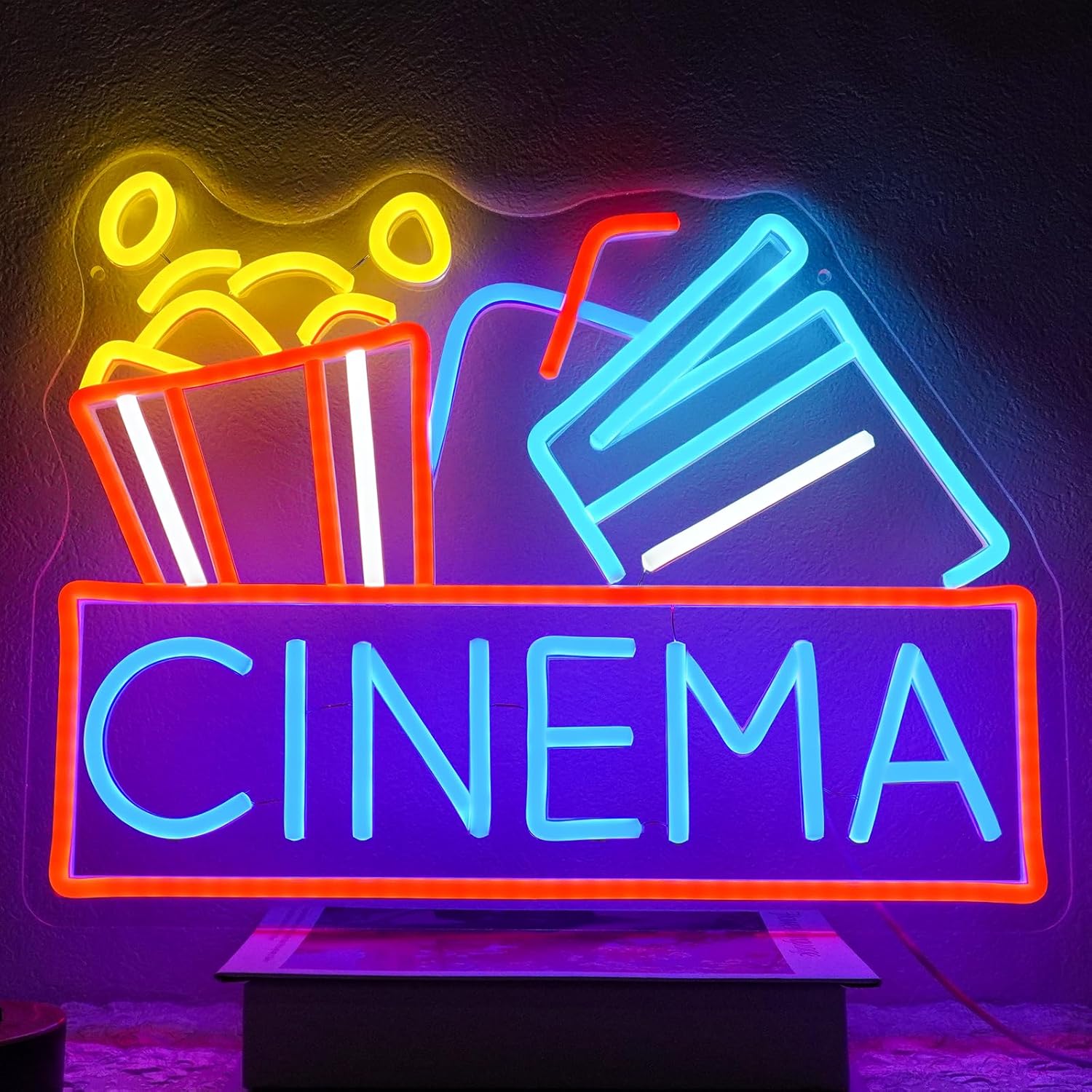 Home Cinema Night - Cinema Neon Sign USB Powered LED