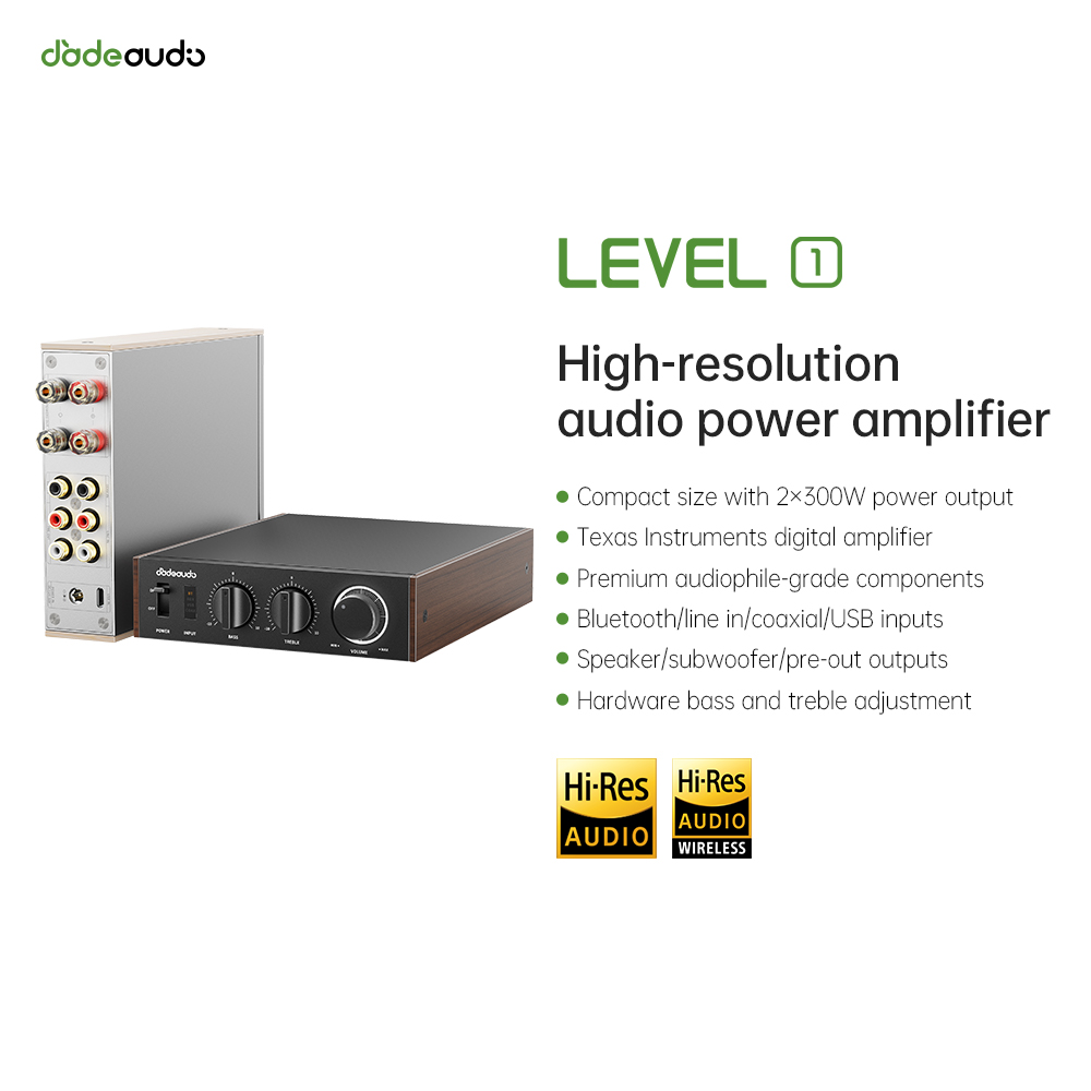Home Cinema Hall - JadeAudio Level 1 Desktop HiFi Bluetooth
