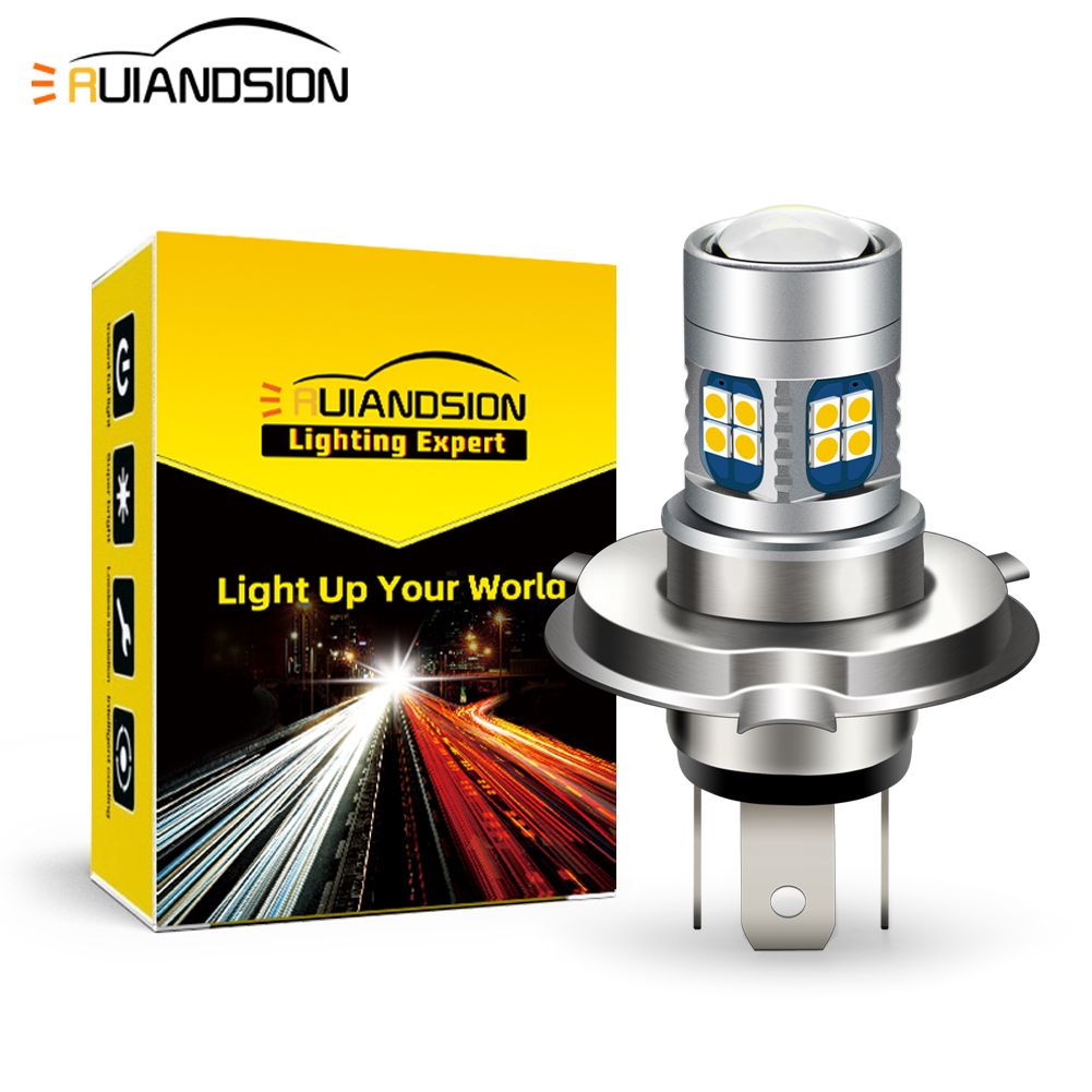 Projector Lamp Replacement - RUIANDSION 1PC Projector H4 P45T LED