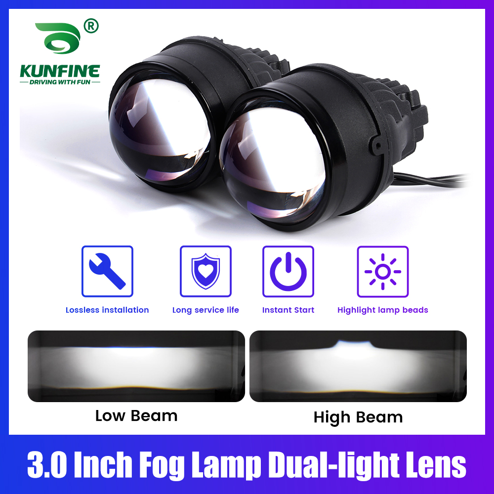 Projector Lamp Replacement - 2PCS/lot 3.0 Inch Projector Lens Bi