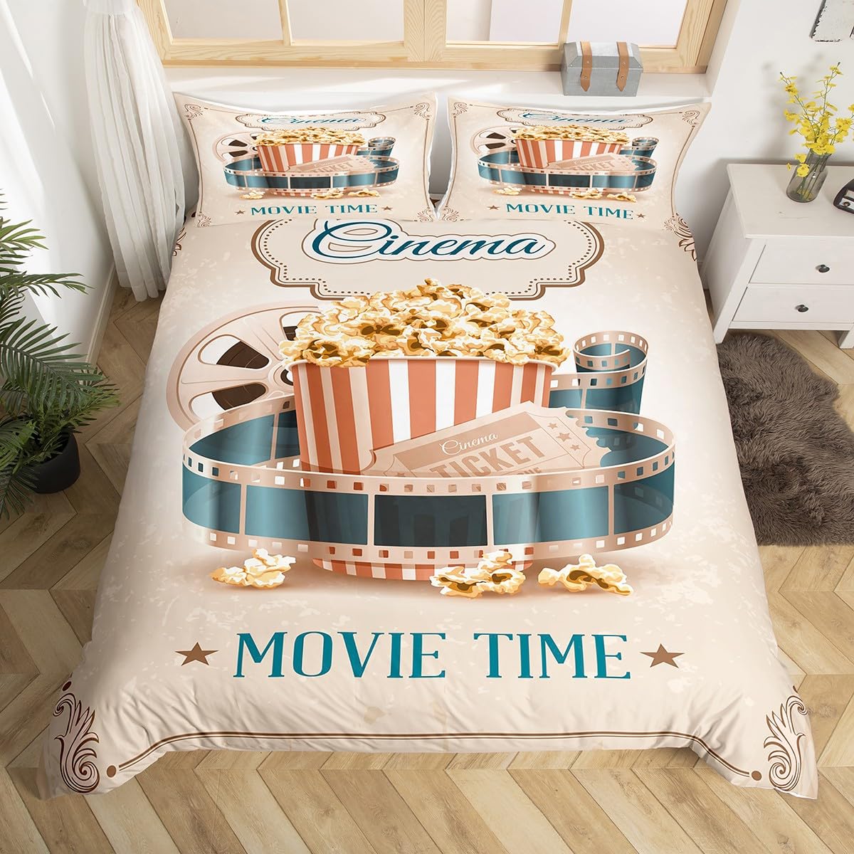 Vintage Cinema Duvet Cover Ful - đánh giá và giá Home Cinema Tickets