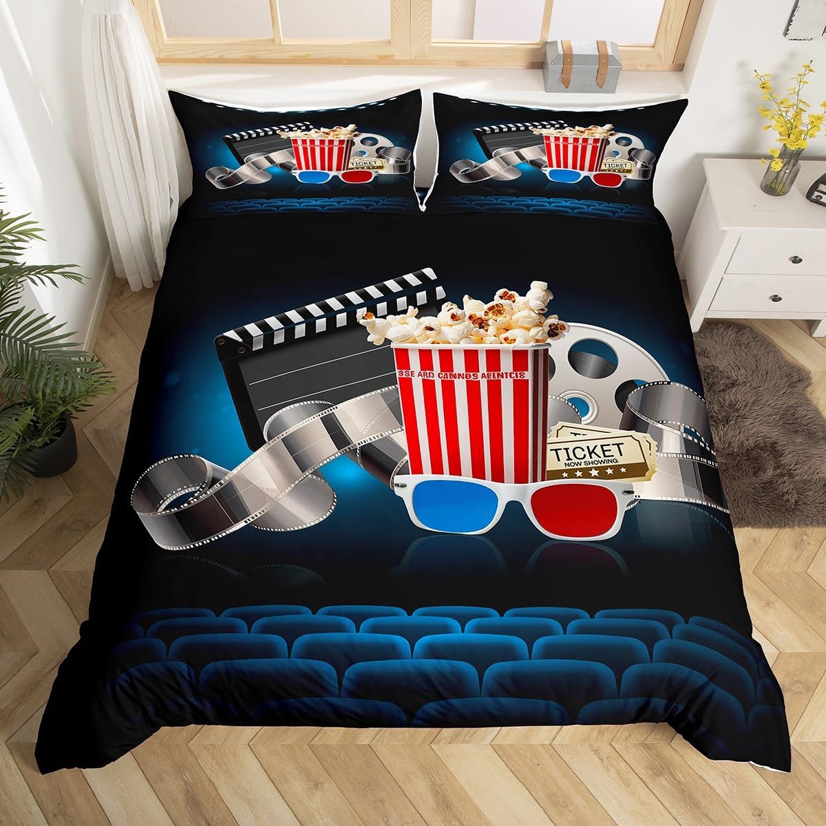 Vintage Cinema Duvet Cover Ful - đánh giá và giá Home Cinema Tickets