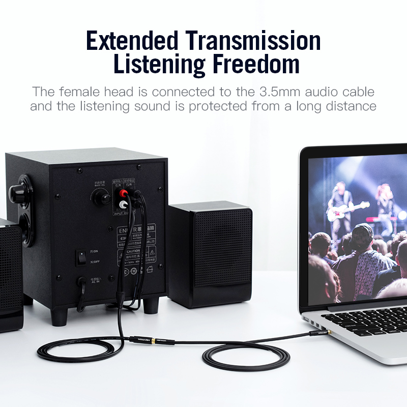 Vention Jack 3.5mm Female to 2 - đánh giá và giá Home Cinema Hall