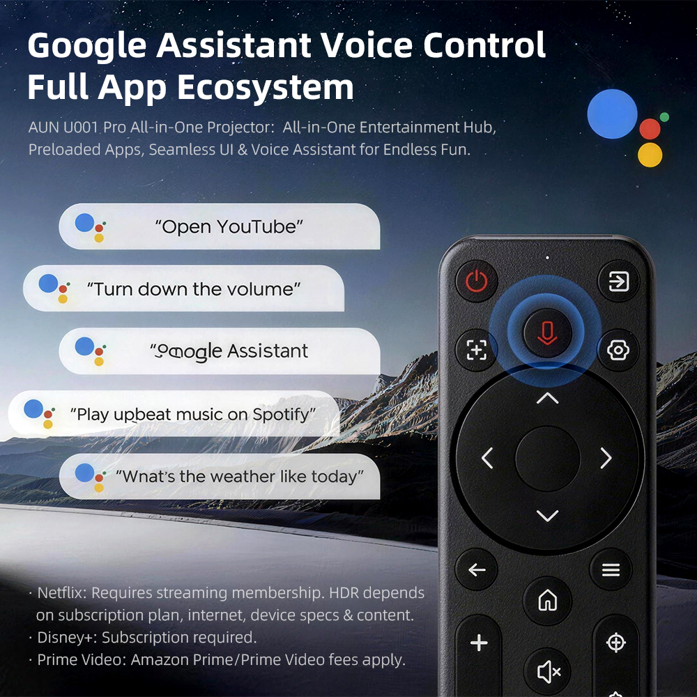 AUN U001 Pro Android Projector - đánh giá và giá Home Cinema Night