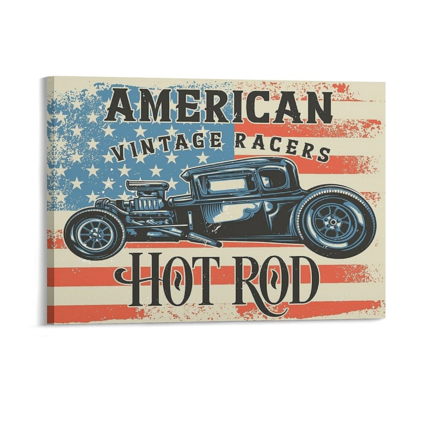 American Hot Rod Canvas Painti - đánh giá và giá Home Cinema Wall