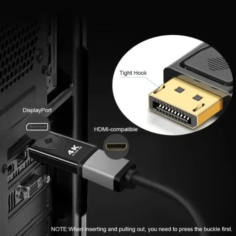 4K/1080P DP DisplayPort to HDM - đánh giá và giá Home Cinema Projector