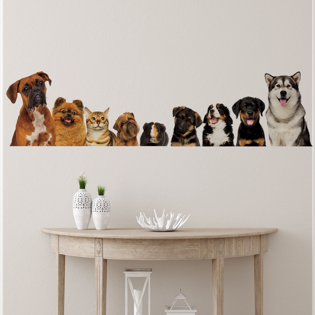 C30# 9 Cute Cats And Dogs Wall - đánh giá và giá Home Cinema Wall