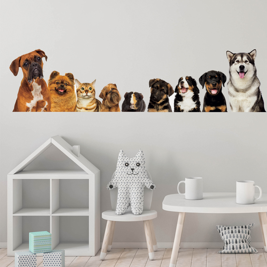C30# 9 Cute Cats And Dogs Wall - đánh giá và giá Home Cinema Wall