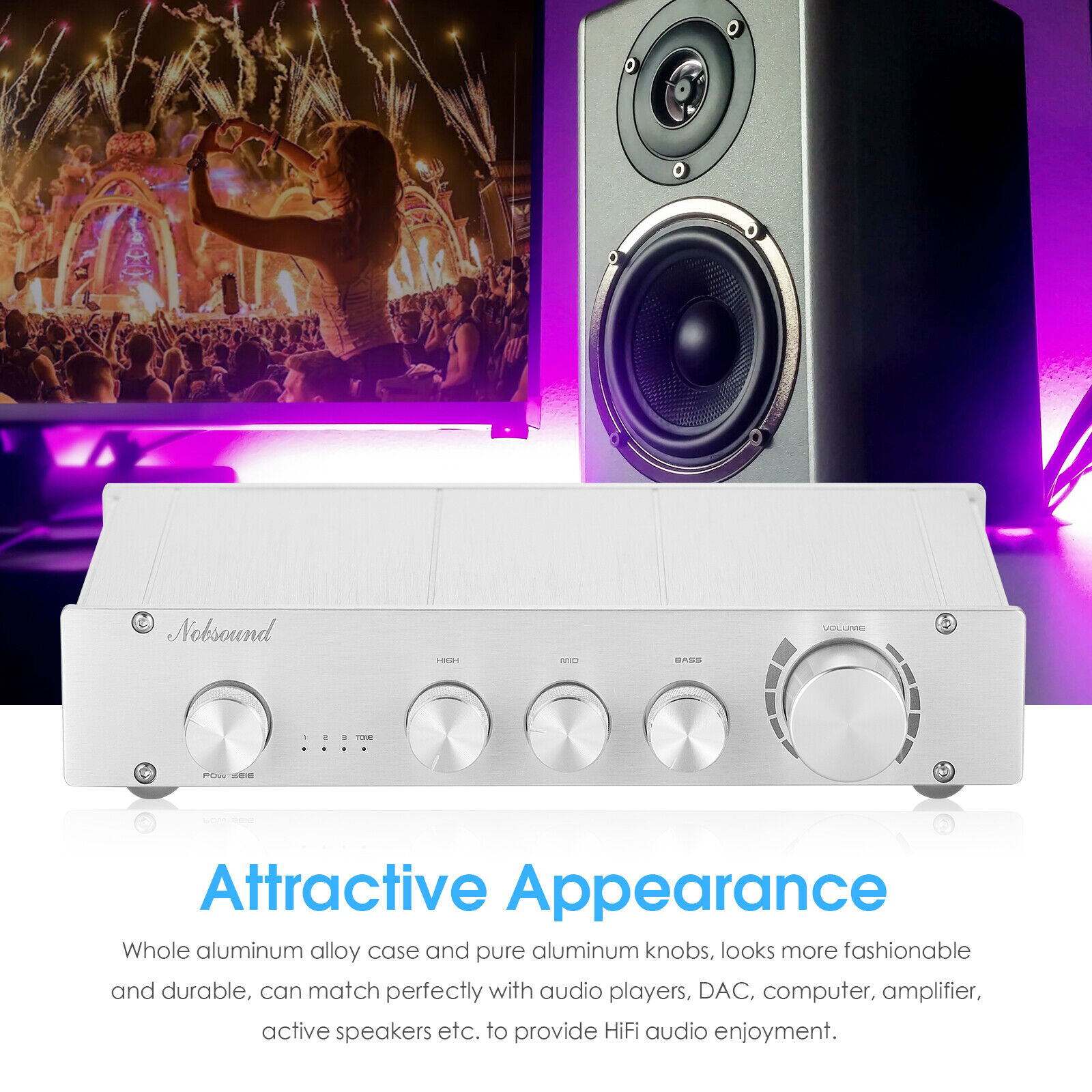 Nobsound HiFi 3-way Class A Di - đánh giá và giá Home Cinema Receiver