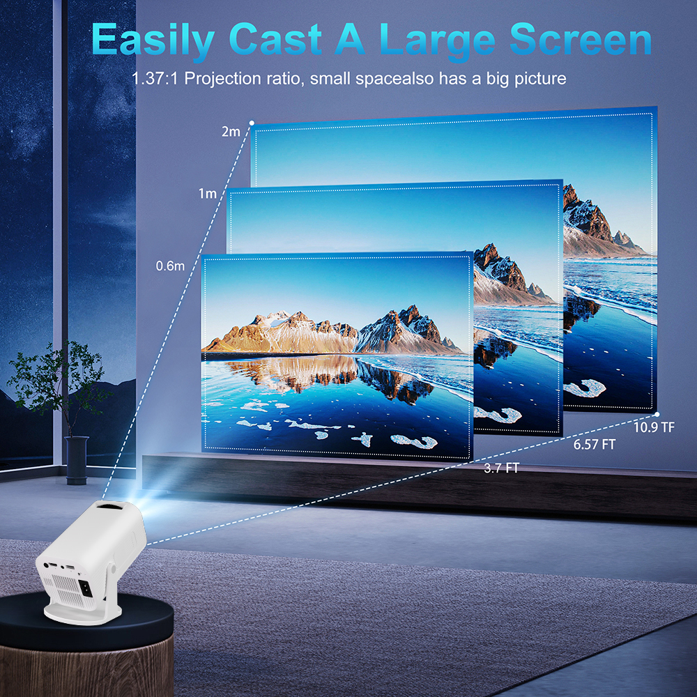 Salange P330 Mini Projector 4K - đánh giá và giá Home Cinema Projector Xiaomi