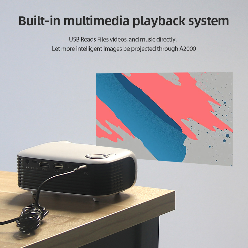 A2000 Mini Projector Portable  - đánh giá và giá Home Cinema Night