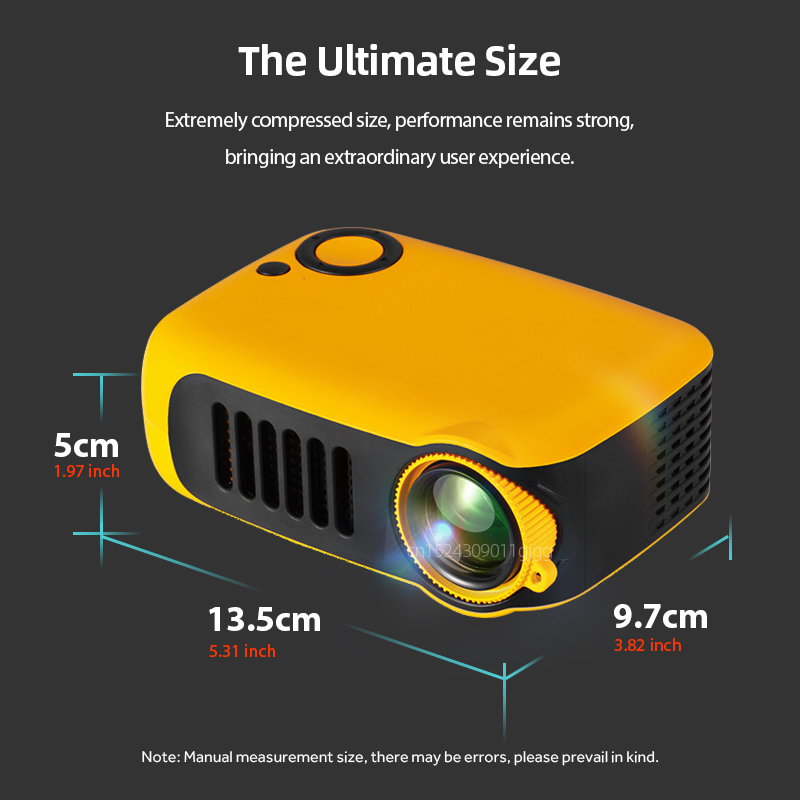 A2000 Mini Projector Portable  - đánh giá và giá Home Cinema Night