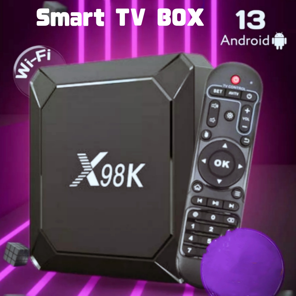 Original X98K TV Box Android13 - đánh giá và giá Home Cinema Quad