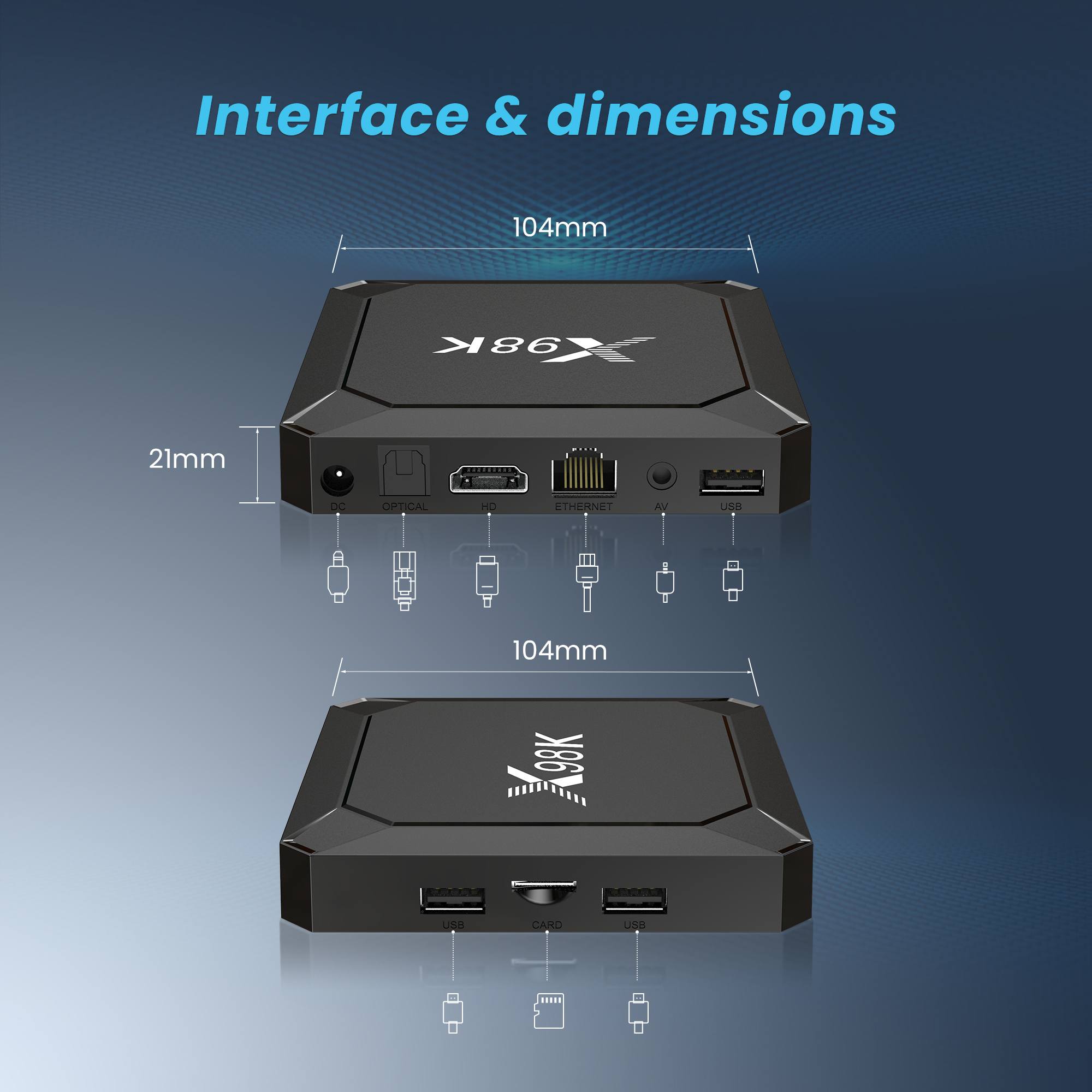 Original X98K TV Box Android13 - đánh giá và giá Home Cinema Quad