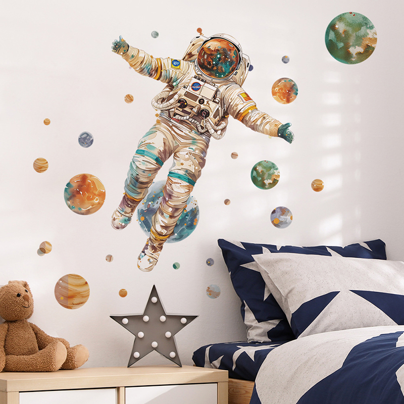 Cartoon Dream Astronaut Planet - đánh giá và giá Home Cinema Wall