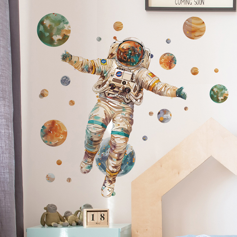 Cartoon Dream Astronaut Planet - đánh giá và giá Home Cinema Wall
