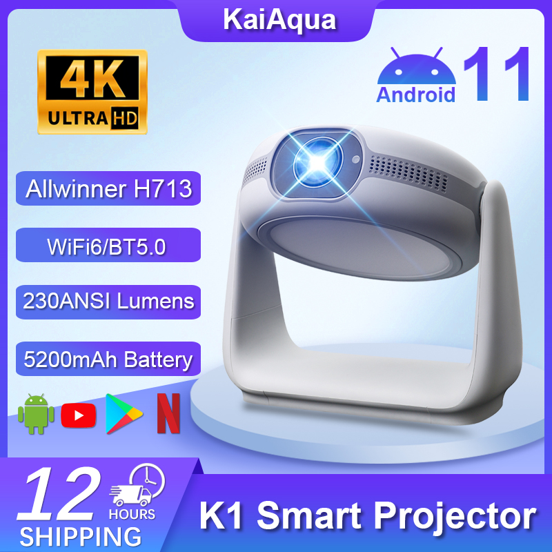 KaiAqua K1 Smart Projector And - đánh giá và giá Home Cinema Quad