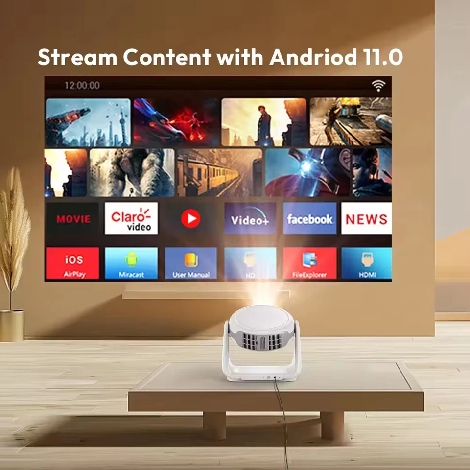 KaiAqua K1 Smart Projector And - đánh giá và giá Home Cinema Quad