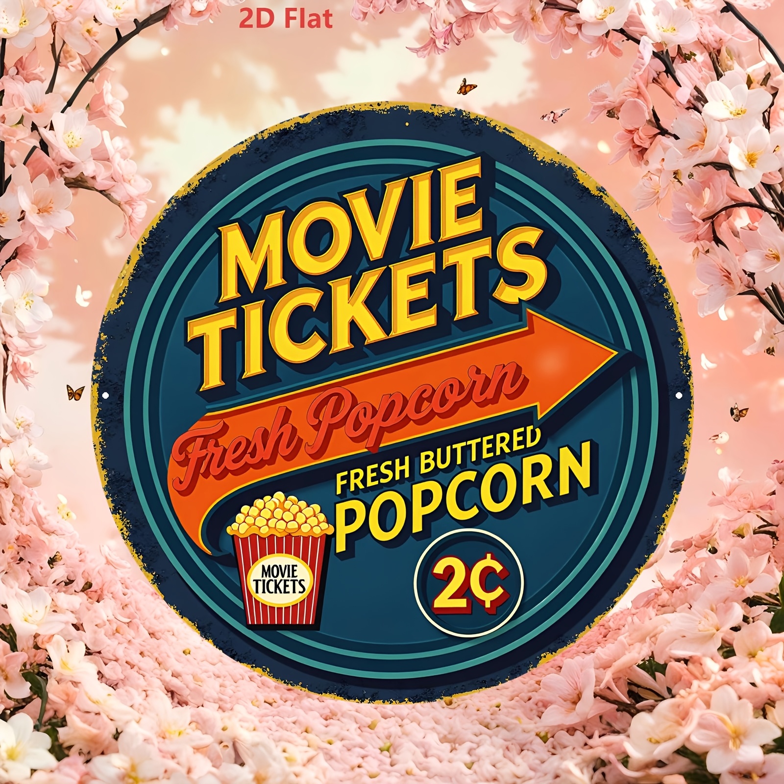 2D Flat 1pc Aluminum Sign, Vin - đánh giá và giá Home Cinema Tickets
