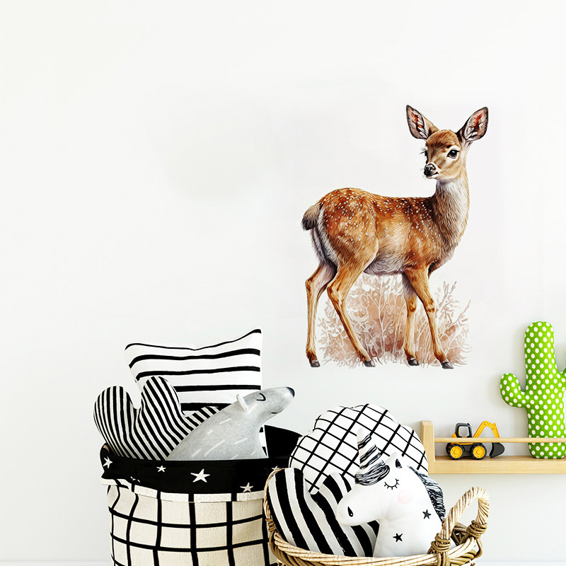 C400#Cute Deer Wall Sticker Ki - đánh giá và giá Home Cinema Wall