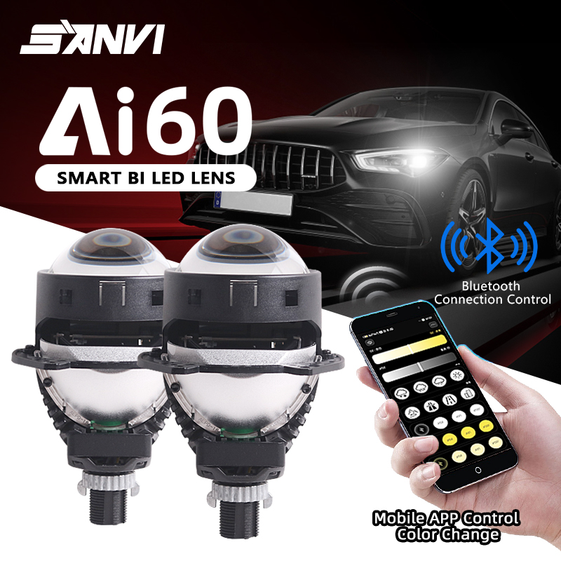 NEW SANVI Ai60 Car Bi LED Proj - đánh giá và giá Projector Lamp Replacement