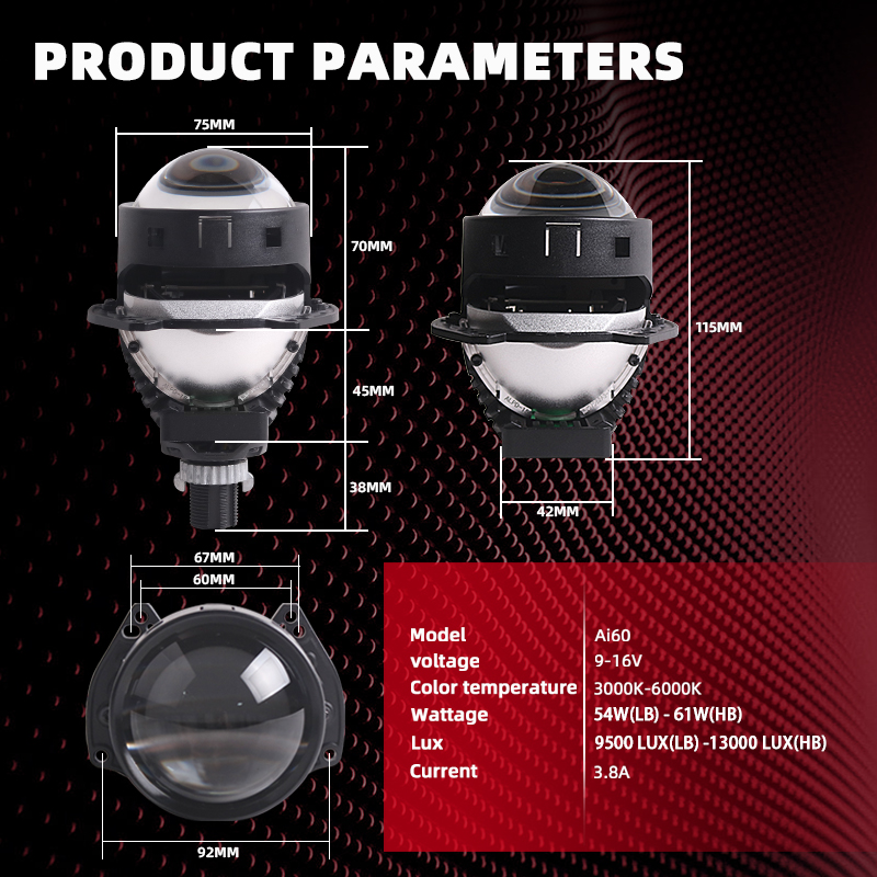 NEW SANVI Ai60 Car Bi LED Proj - đánh giá và giá Projector Lamp Replacement
