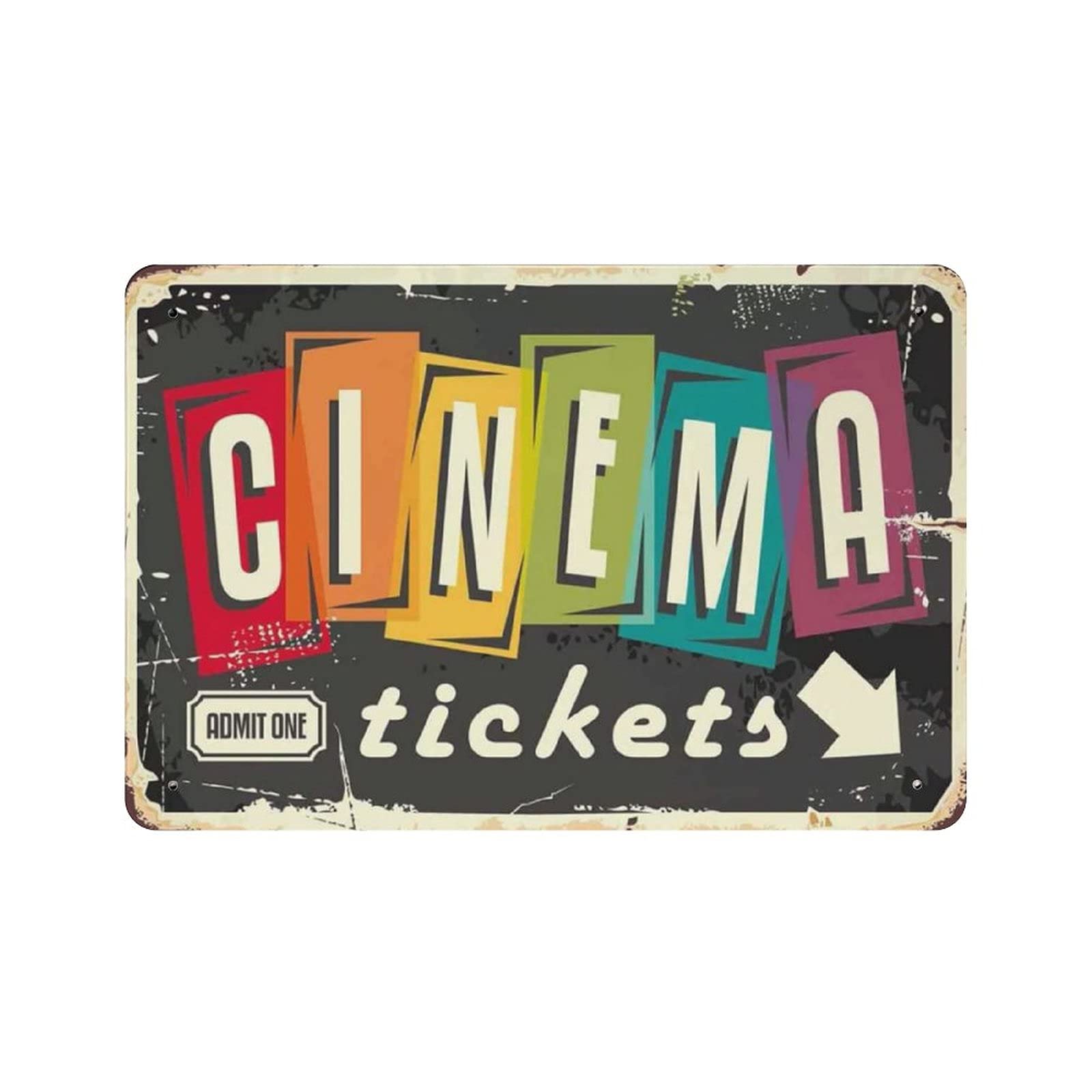 Metal Tin Sign Cinema Tickets  - đánh giá và giá Home Cinema Tickets