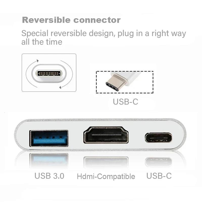 3 In 1 USB C to HDTV Hub USB C - đánh giá và giá Home Cinema Usb