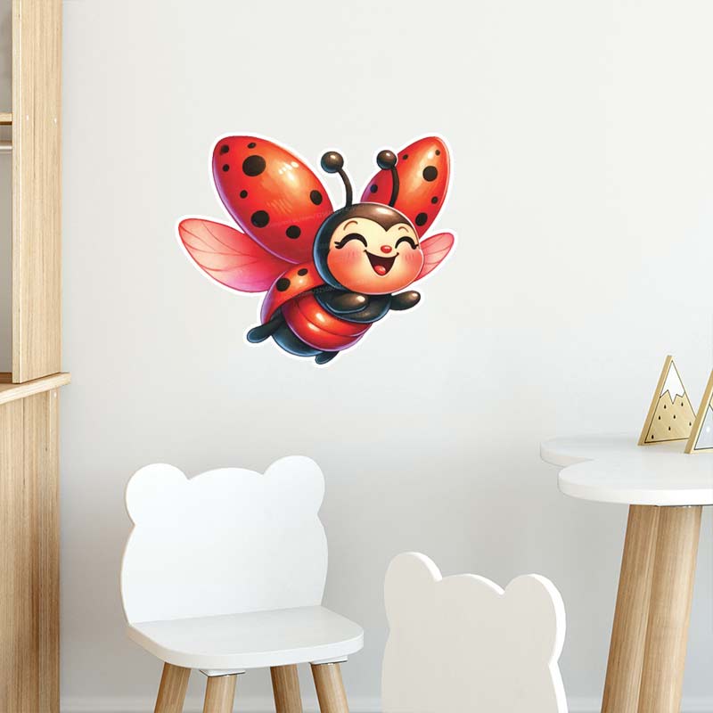 Cute Cartoon Ladybug Wall Stic - đánh giá và giá Home Cinema Wall
