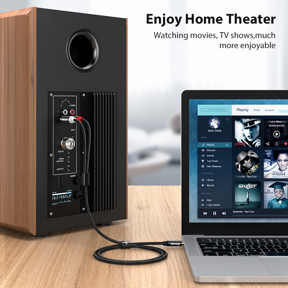 Elough RCA Cáp AUX RCA Cáp Loa - đánh giá và giá Home Cinema Hall