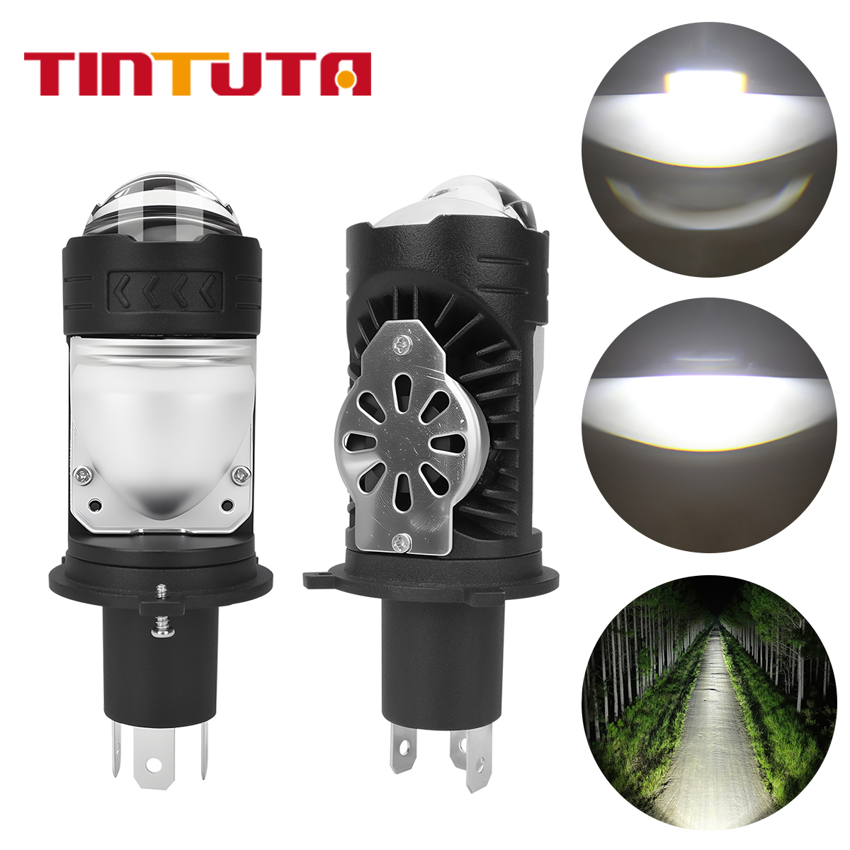 1/2pcs H4 LED Motorcycle Headl - đánh giá và giá Projector Lamp Replacement