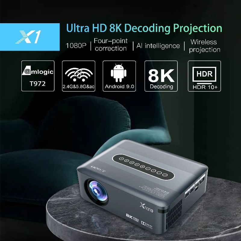 Full HD 1080P 4K LED Projector - đánh giá và giá Home Cinema Quad