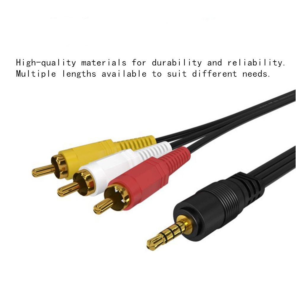 3.5mm to 3 RCA Audio Video Cab - đánh giá và giá Home Cinema Hall