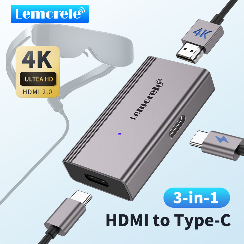 Lemorele 4K AR Glasses Adapter - đánh giá và giá Home Cinema Usb