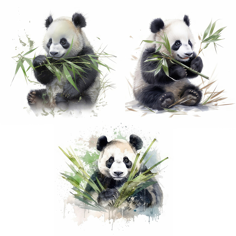 C76# Watercolor Panda Wall Sti - đánh giá và giá Home Cinema Wall