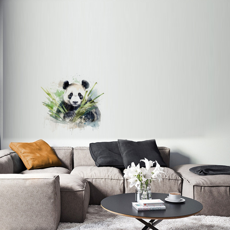 C76# Watercolor Panda Wall Sti - đánh giá và giá Home Cinema Wall