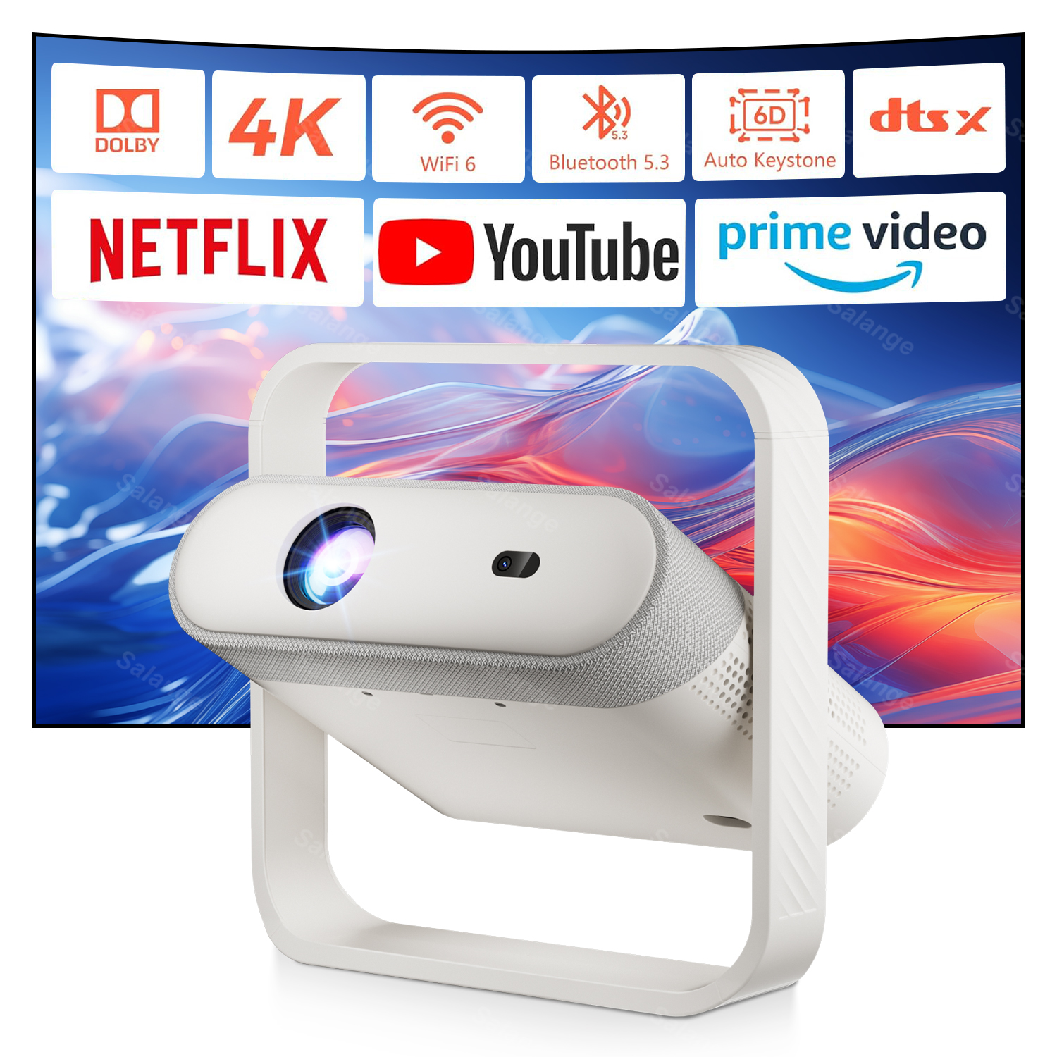 Salange 1080P Projector Androi - đánh giá và giá Home Cinema Night