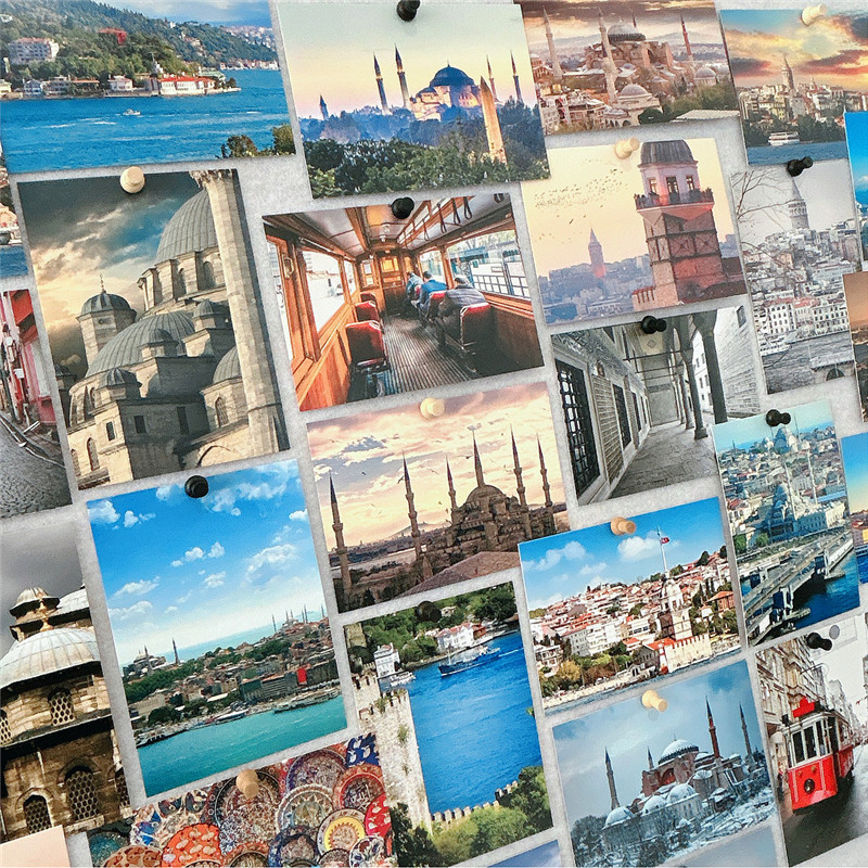 30Pcs 10x14cm Travel Landscape - đánh giá và giá Home Cinema Wall