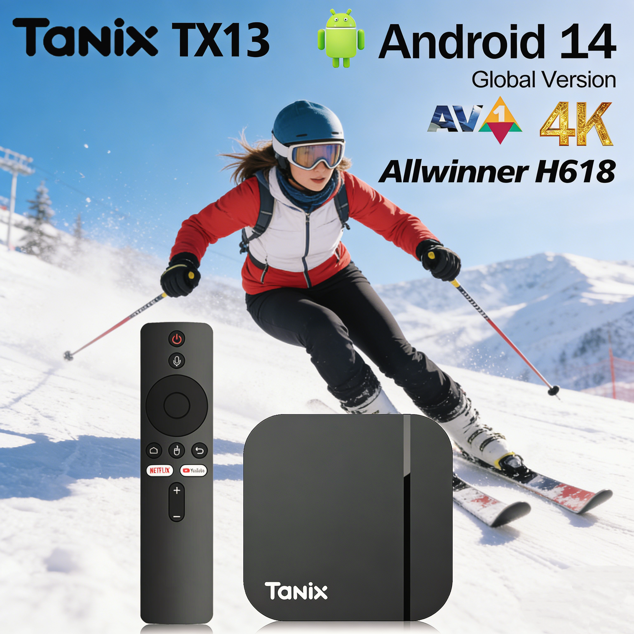 TANIX TX13 Allwinner H618 Quad - đánh giá và giá Home Cinema Quad