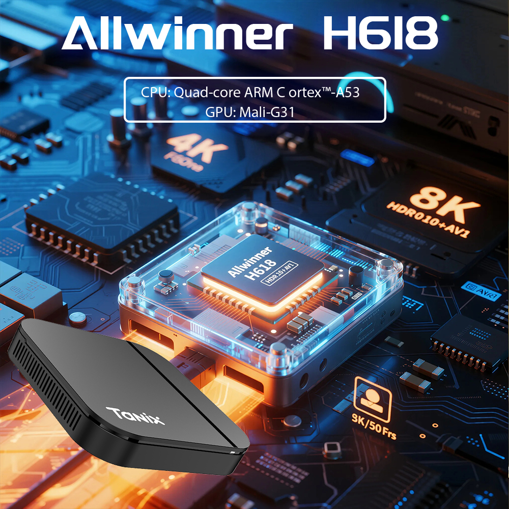 TANIX TX13 Allwinner H618 Quad - đánh giá và giá Home Cinema Quad